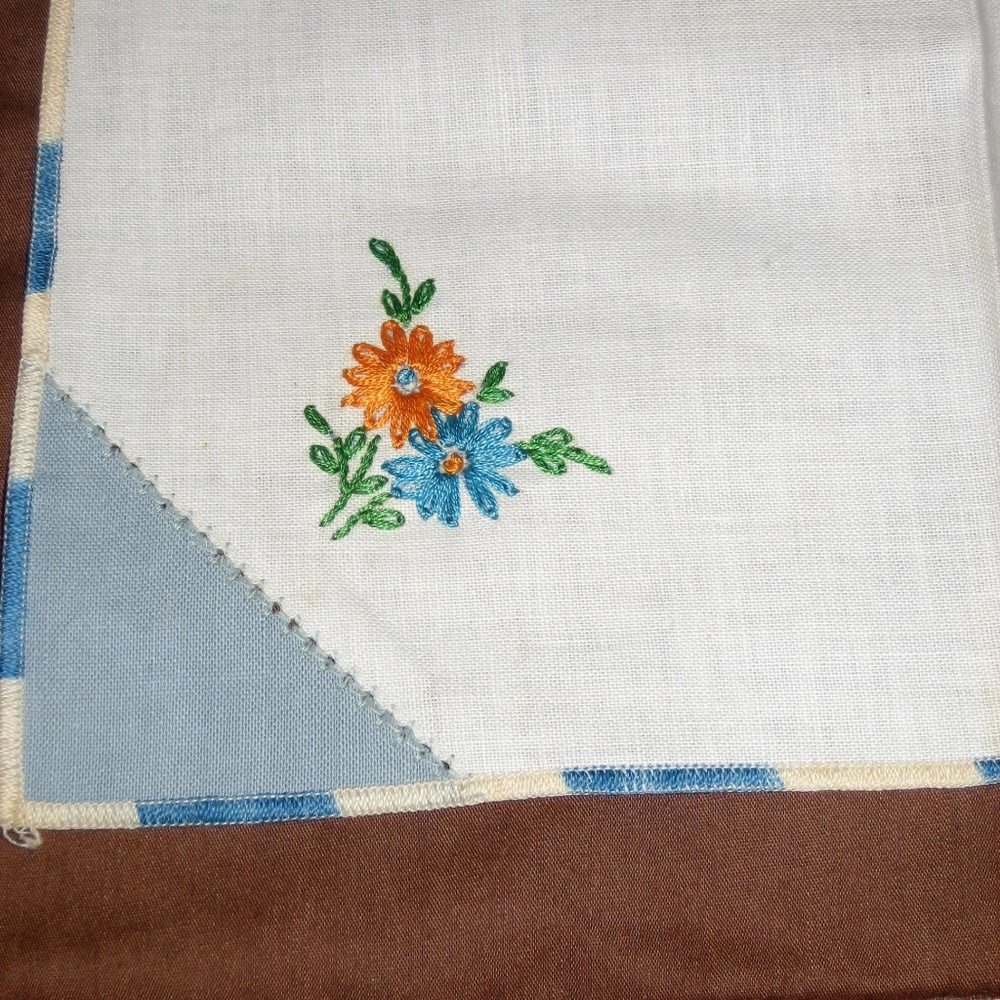 4 Mid Century Cotton Napkins